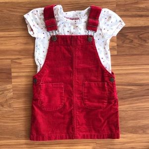 Corduroy Overall Dress